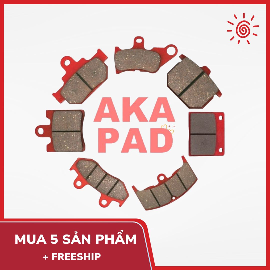 Má phanh đĩa (bố thắng) Màu đỏ